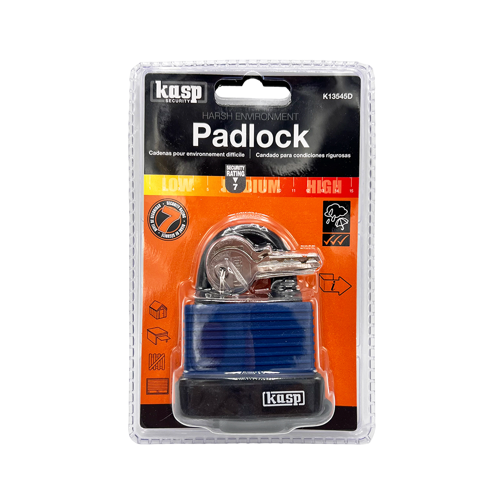 Kasp 135 58mm Body Width with Overall Height 79mm Open Shackle Harsh Environment Padlock