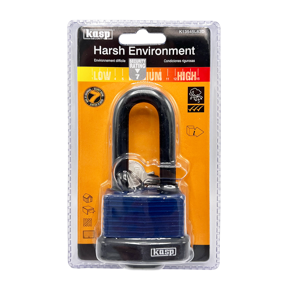 Kasp 135 58mm Body Width with Overall Height 120mm Open Shackle Harsh Environment Padlock