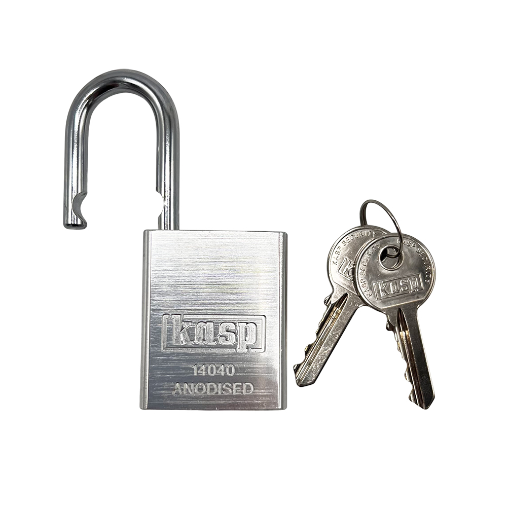 Kasp 140 40mm Open Shackle Solid Aluminium Padlock