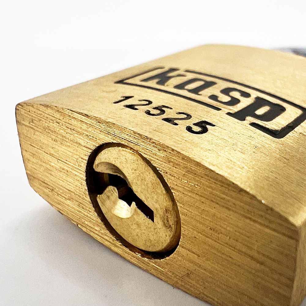 Kasp 125 Series 25mm Open Shackle Brass Padlock