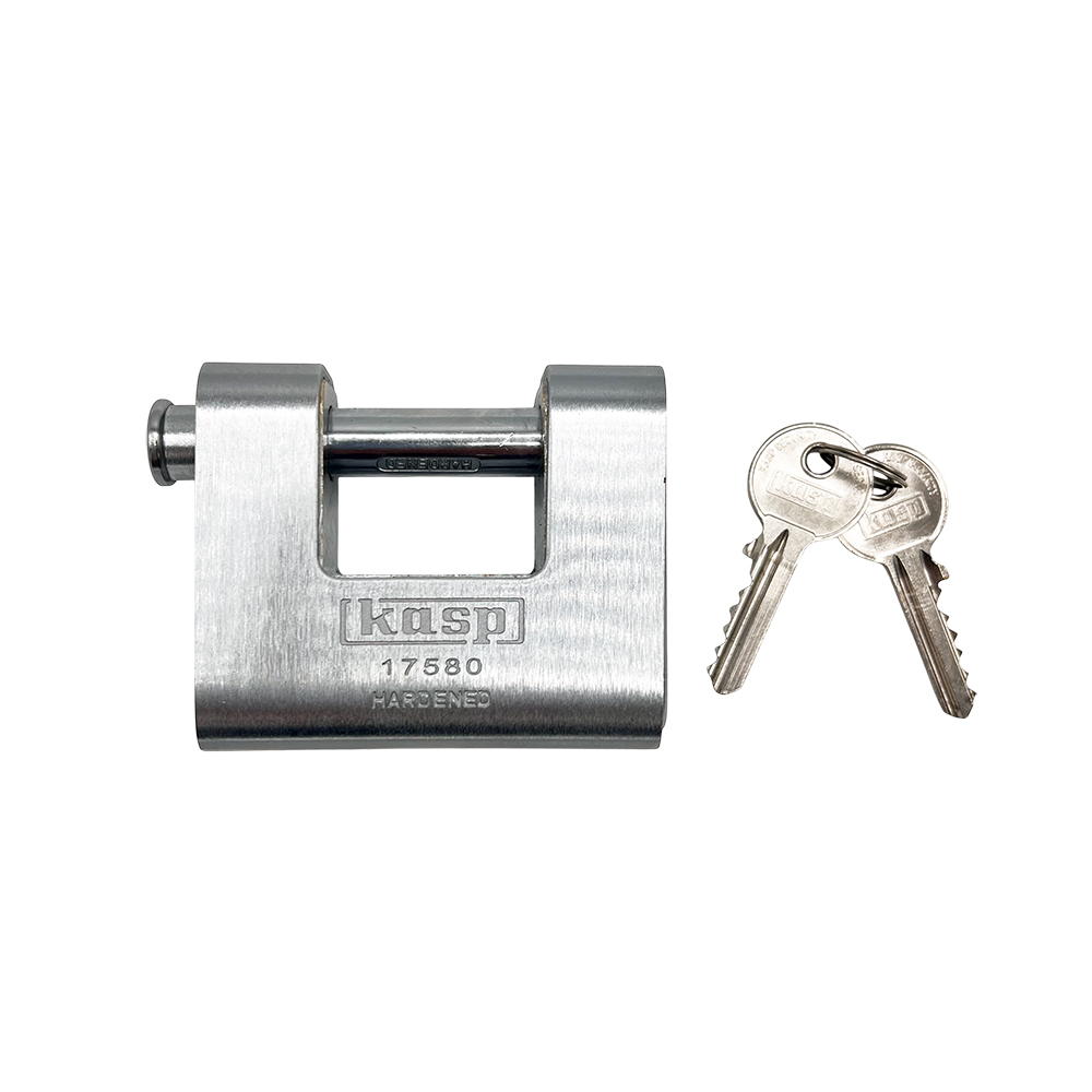 Kasp 175 80mm Closed Shackle Armoured Shutter Padlock