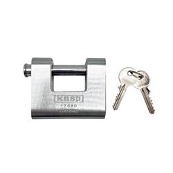 Kasp 175 80mm Closed Shackle Armoured Shutter Padlock