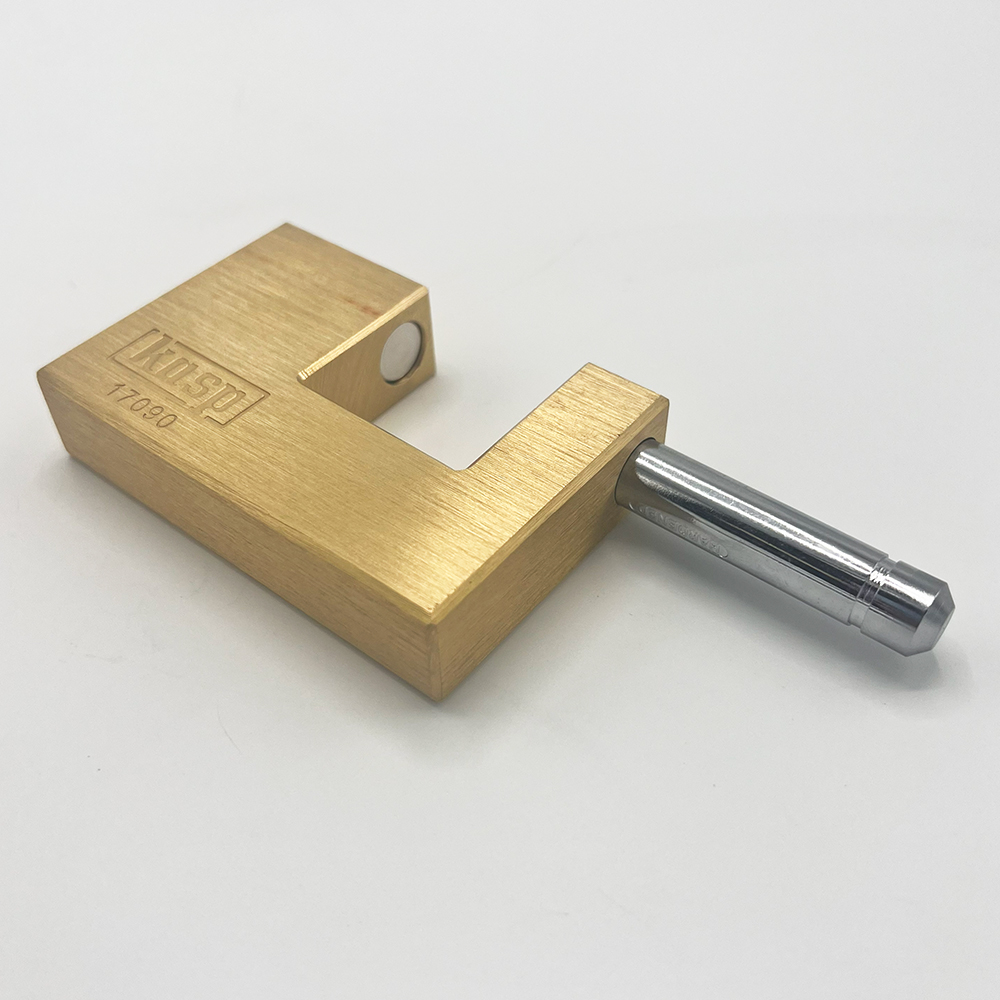 Kasp 170 90mm Closed Shackle Brass Shutter Padlock