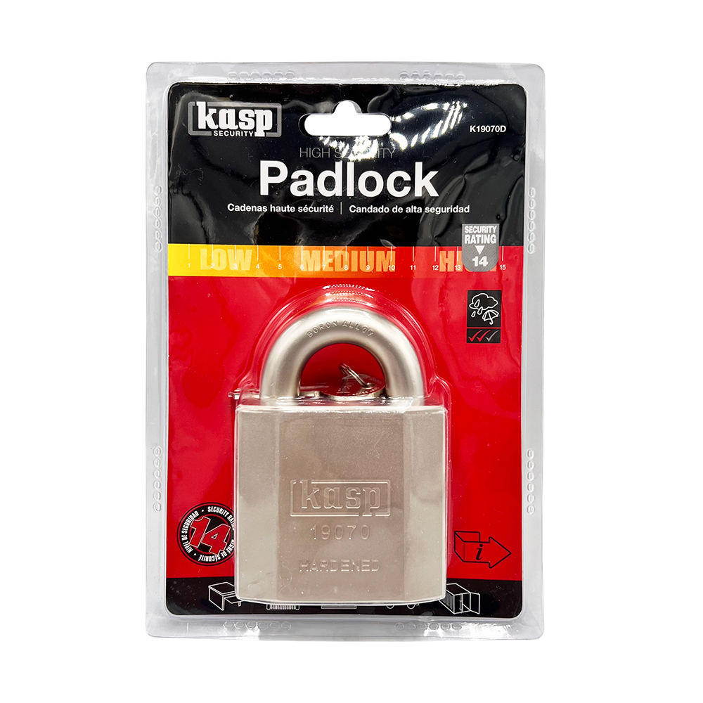 Kasp 190 70mm Open Shackle High Security Padlock