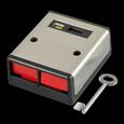 CQR PADP2/SS/G1 Panic Button | Double Push | Grade 1 | Stainless Steel | Key (LEAD TIME: 2-3 DAYS)