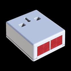 CQR PADP3/WH Panic Button | Double Push | Grade 3 | White | Key Resettable (LEAD TIME: 2-3 DAYS)