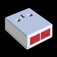 CQR PADP3/WH Panic Button | Double Push | Grade 3 | White | Key Resettable (LEAD TIME: 2-3 DAYS)