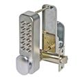 CQR SBL330/S Push Button Lock | Easy Code Plus | Knob | Satin Chrome | 1 - 11 Digits | Hold Back (LEAD TIME: 2-3 DAYS)