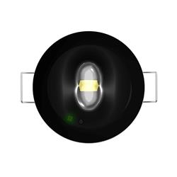 CQR SP/1/NM/BK/865 BLACK - Spot LED Emergency Downlight, c/w open area & corridor lens (LEAD TIME: 2-3 DAYS)