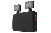 CQR TS/4/NM/BK/865 BLACK - Emergency LED Twin Spot, 2x250lm, IP65 (LEAD TIME: 2-3 DAYS)