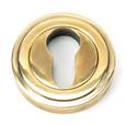 From The Anvil Round Euro Escutcheon - Art Deco (LEAD TIME: 2-3 DAYS)
