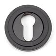 From The Anvil Round Euro Escutcheon - Art Deco (LEAD TIME: 2-3 DAYS)