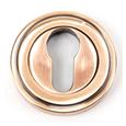From The Anvil Round Euro Escutcheon - Art Deco (LEAD TIME: 2-3 DAYS)