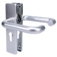 ZOO Return To Door Lever Handle On Euro Lock Backplate FD30/60