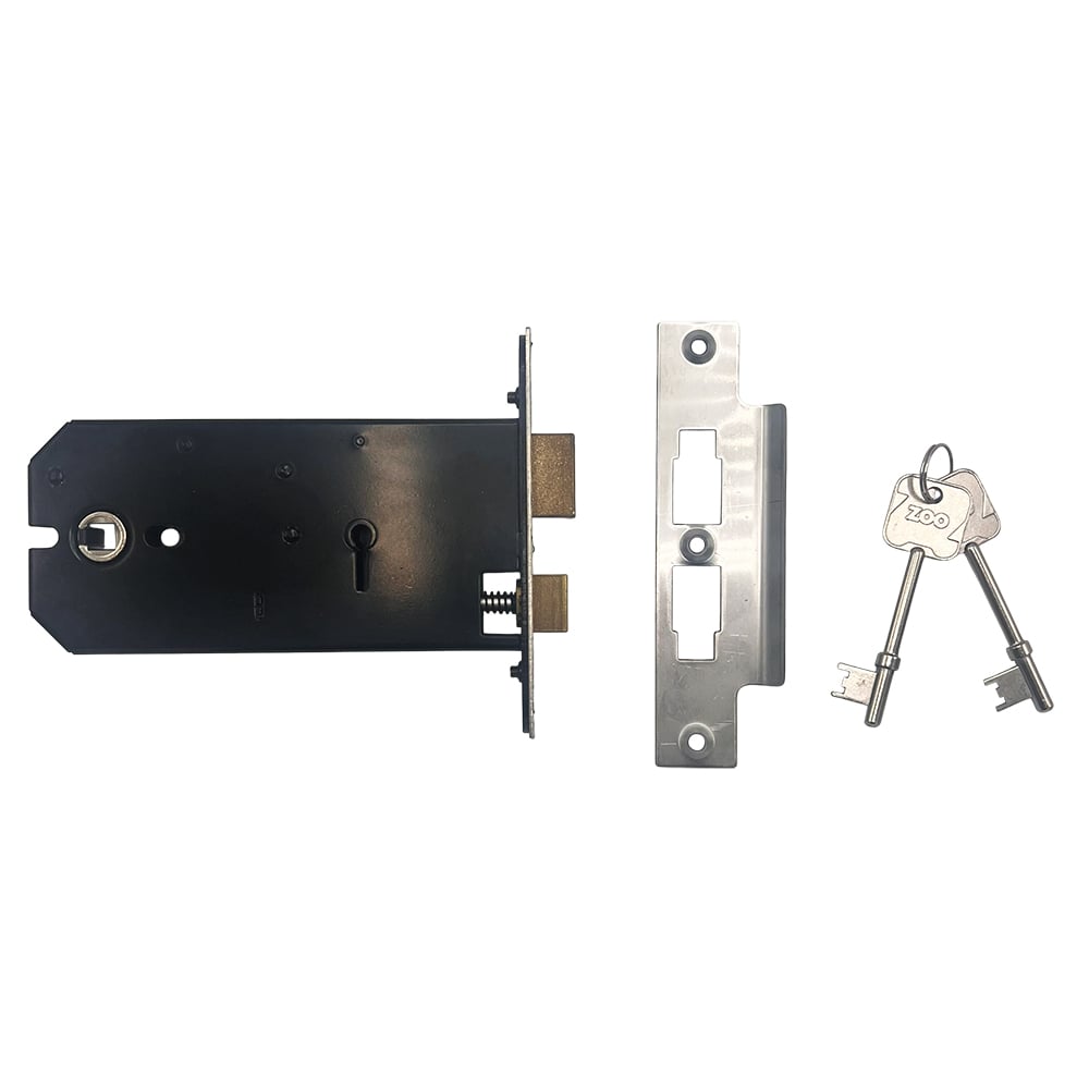Zoo ZUKH Horzizontal 3L 6inch Mortice Sashlock