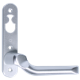 NORDAN NTech Villa Balcony Door Handle 3 Fix Internal Handed With Cutout To Suit Rococo Scandinavian Oval