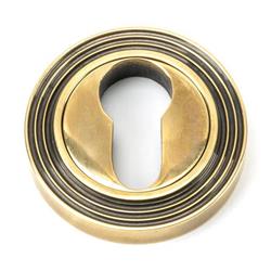 From The Anvil Round Euro Escutcheon - Beehive (LEAD TIME: 2-3 DAYS)