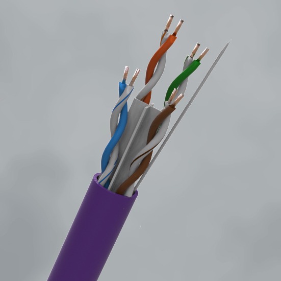 CQR CAT6UTP/PU/HF/305 Category Cable | Cat6 | Eca | LSZH | Purple | 305 (LEAD TIME: 2-3 DAYS)
