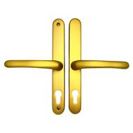 TSS Lever Lever UPVC Multipoint Door Handles -  70mm PZ Sprung 215mm Screw Centres