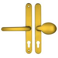 TSS Lever Moveable Pad UPVC Multipoint Door Handles - 68mm PZ Sprung 215mm Screw Centres