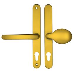 TSS Lever Moveable Pad UPVC Multipoint Door Handles - 68mm PZ Sprung 215mm Screw Centres