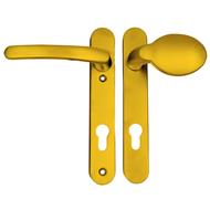 TSS Lever Moveable Pad UPVC Multipoint Door Handles - 92mm PZ Sprung 122mm Screw Centres