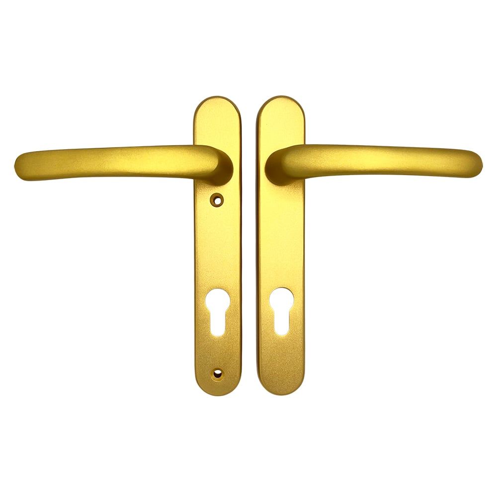 TSS Lever Lever UPVC Multipoint Door Handles -  92mm PZ Sprung 122mm Screw Centres