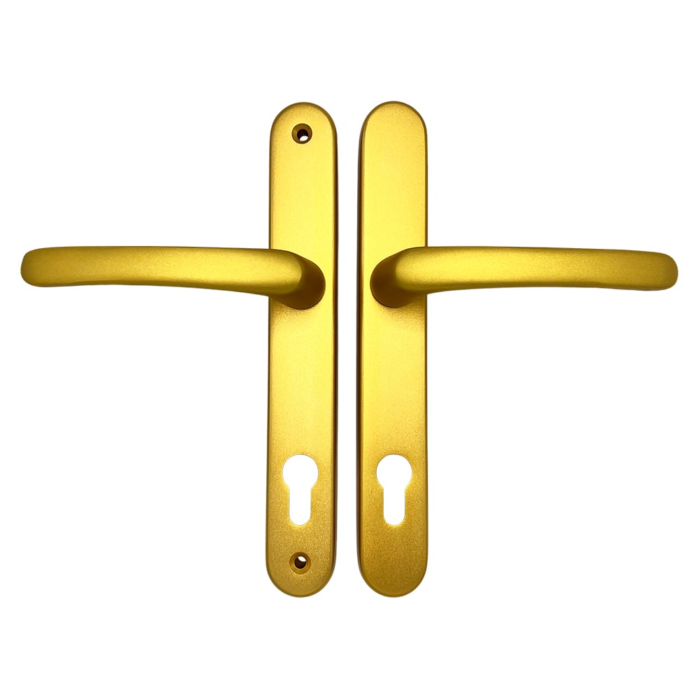 TSS Lever Lever UPVC Multipoint Door Handles -  92mm PZ Sprung 210mm Screw Centres