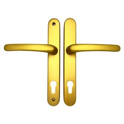 TSS Lever Lever UPVC Multipoint Door Handles -  92mm PZ Sprung 210mm Screw Centres