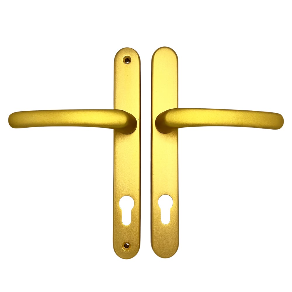 TSS Lever Lever UPVC Multipoint Door Handles -  92mm PZ Sprung 215mm Screw Centres