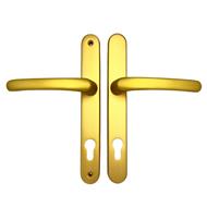 TSS Lever Lever UPVC Multipoint Door Handles -  92mm PZ Sprung 215mm Screw Centres