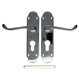 EPSOM Lever Euro Plate Door Handles
