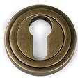 From The Anvil Round Euro Escutcheon - Art Deco (LEAD TIME: 2-3 DAYS)