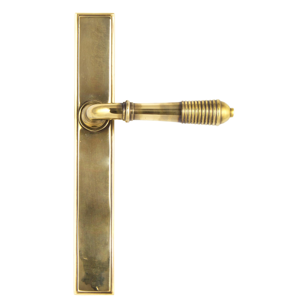 From The Anvil Reeded Slimline Lever Espag Latch Sets (LEAD TIME: 3-5 DAYS)