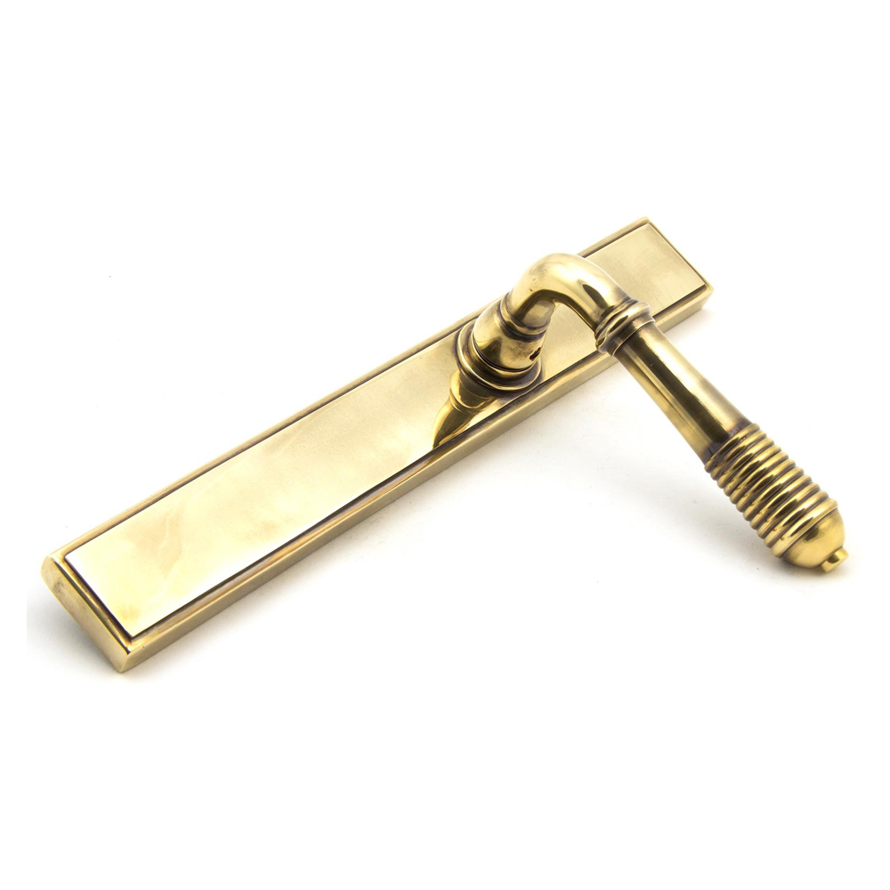 From The Anvil Reeded Slimline Lever Espag Latch Sets (LEAD TIME: 3-5 DAYS)