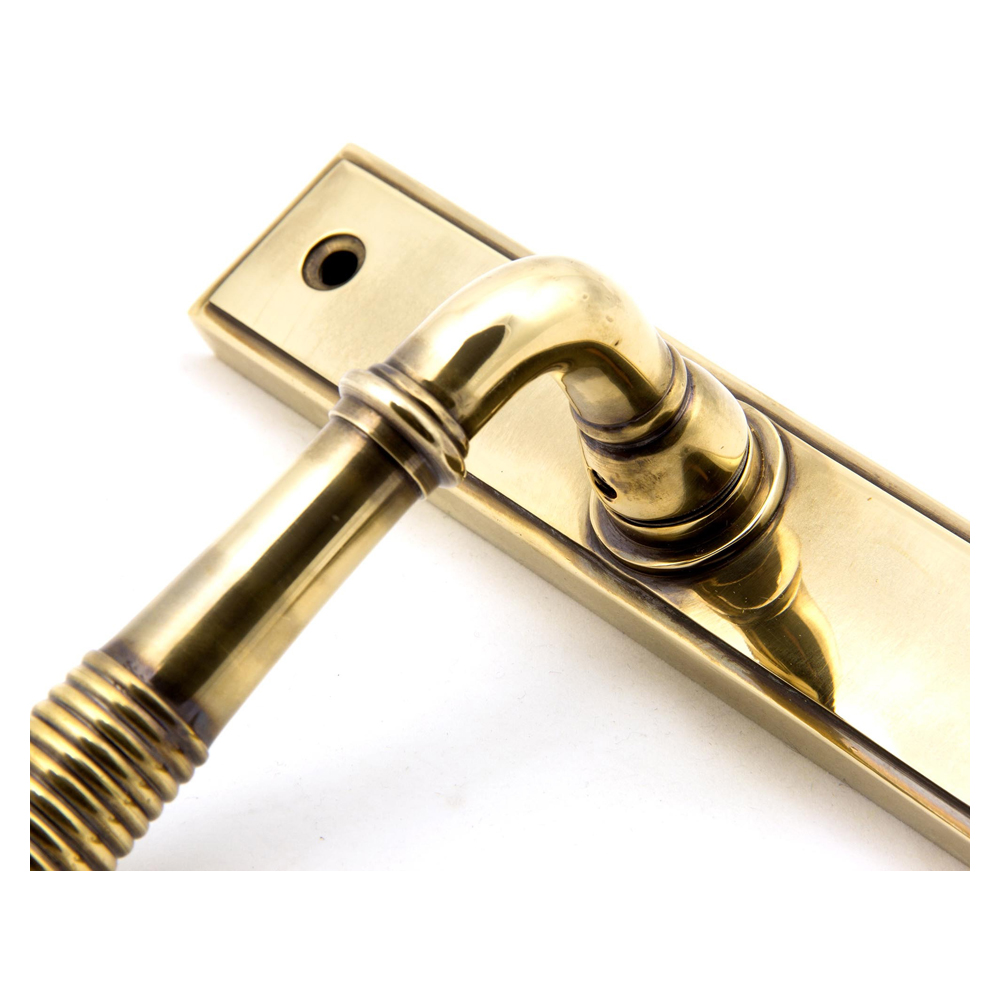 From The Anvil Reeded Slimline Lever Espag Latch Sets (LEAD TIME: 3-5 DAYS)