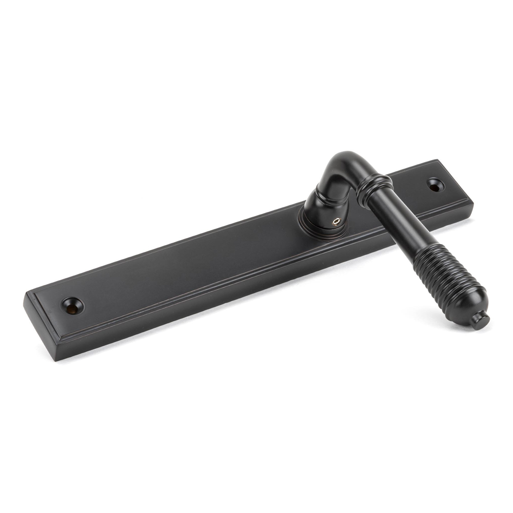 From The Anvil Reeded Slimline Lever Espag Latch Sets (LEAD TIME: 3-5 DAYS)