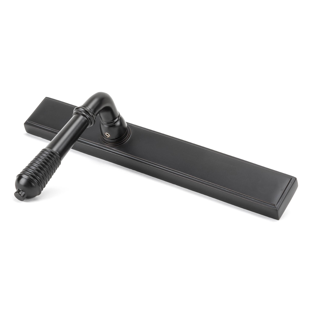 From The Anvil Reeded Slimline Lever Espag Latch Sets (LEAD TIME: 3-5 DAYS)