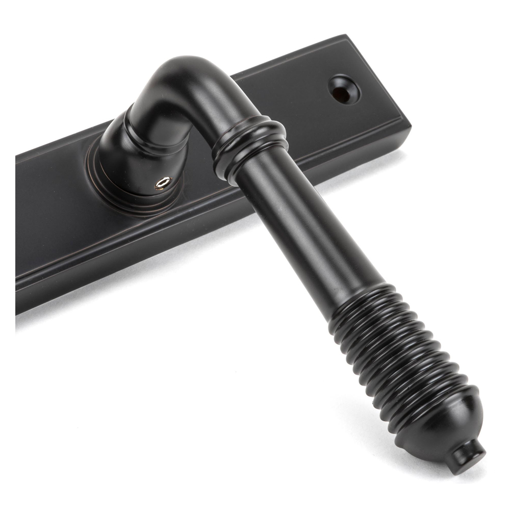 From The Anvil Reeded Slimline Lever Espag Latch Sets (LEAD TIME: 3-5 DAYS)