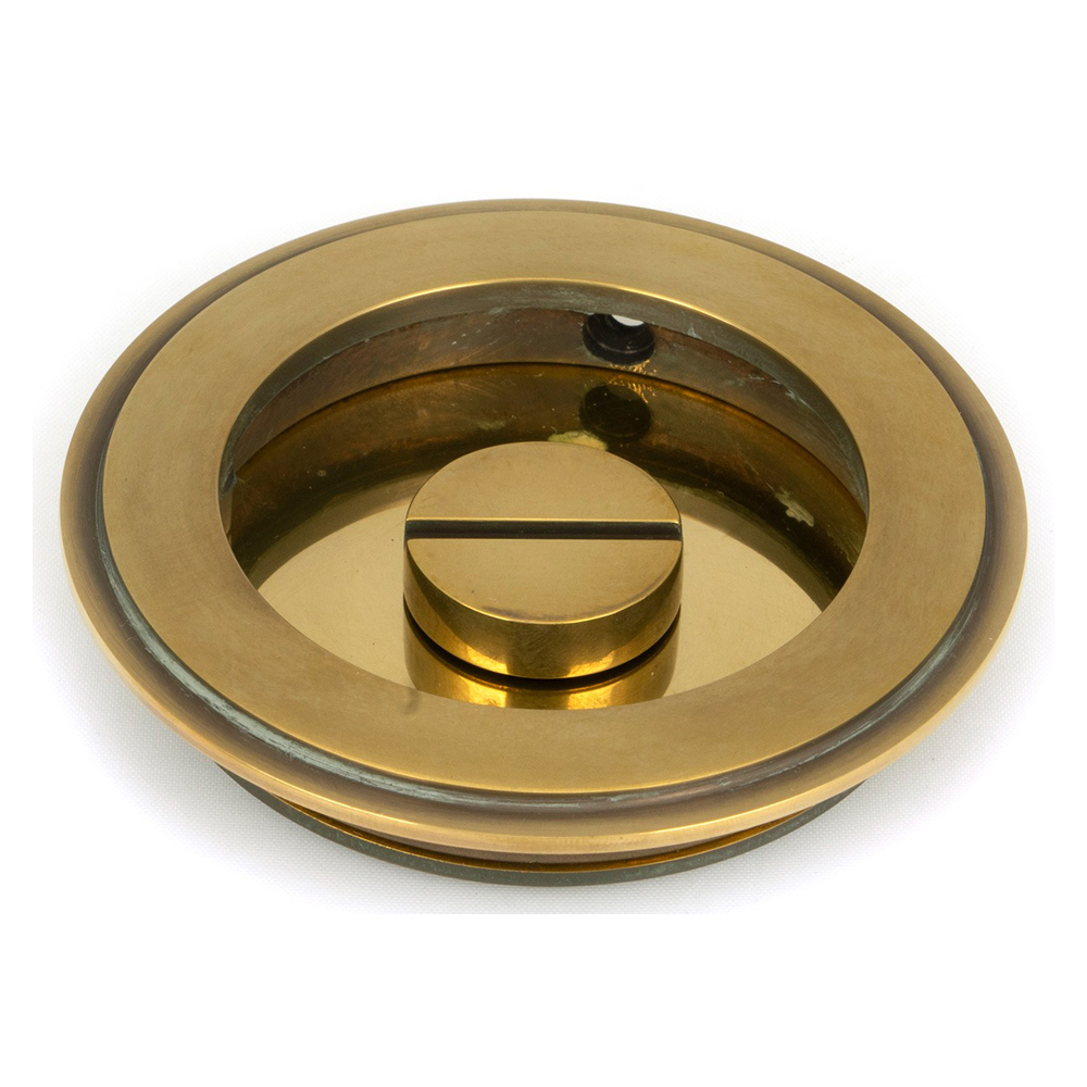 From The Anvil Art Deco Round Pull - Privacy Sets (LEAD TIME: 3-5 DAYS)