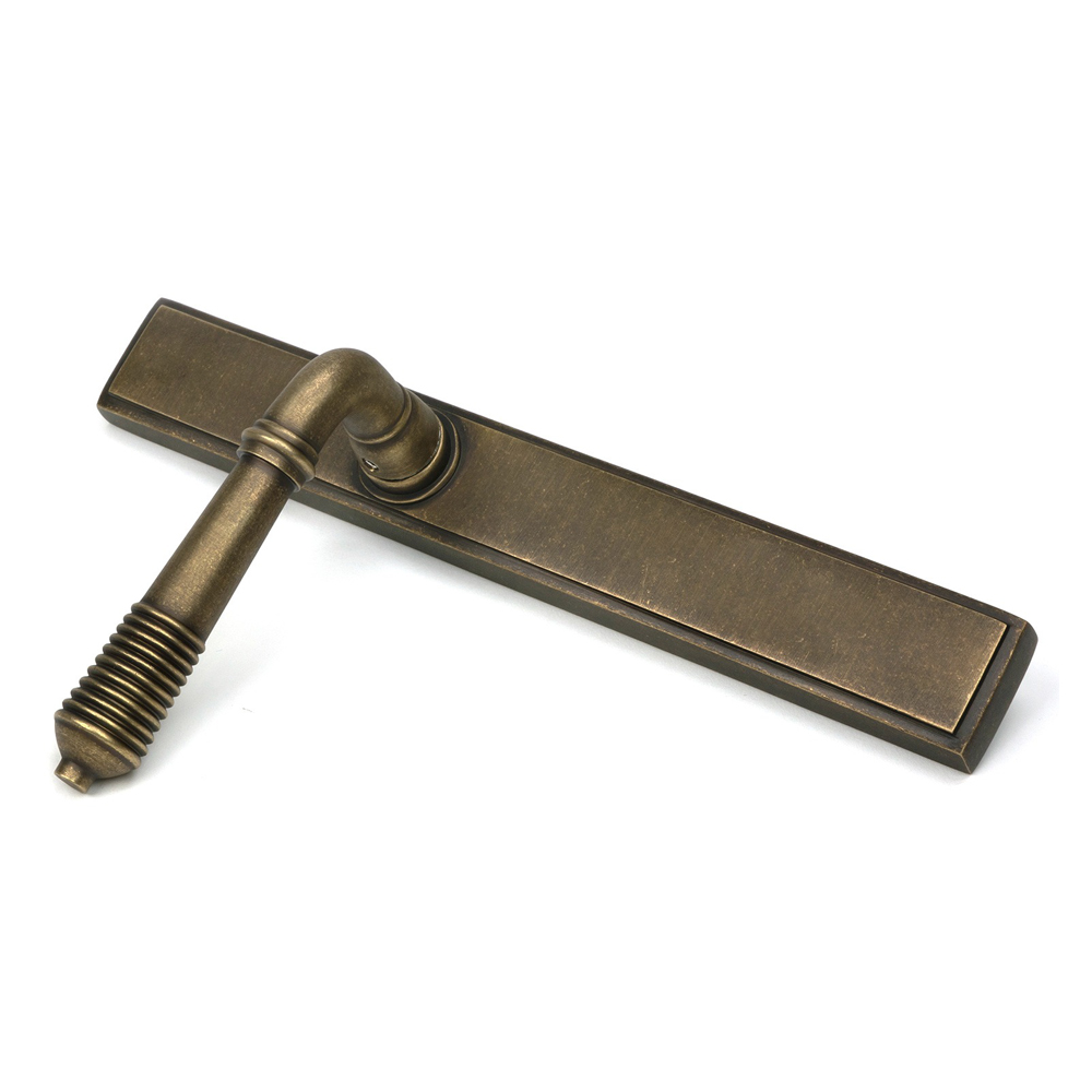 From The Anvil Reeded Slimline Lever Espag Latch Sets (LEAD TIME: 3-5 DAYS)