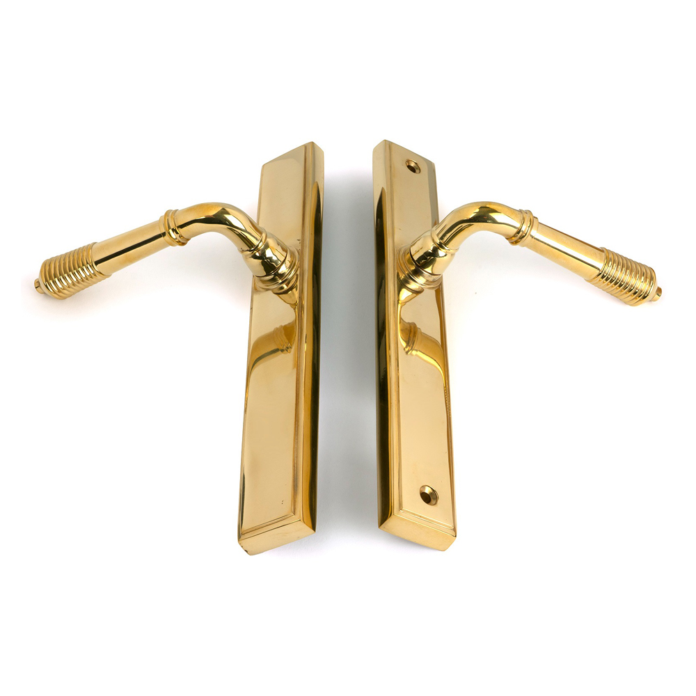 From The Anvil Reeded Slimline Lever Espag Latch Sets (LEAD TIME: 3-5 DAYS)