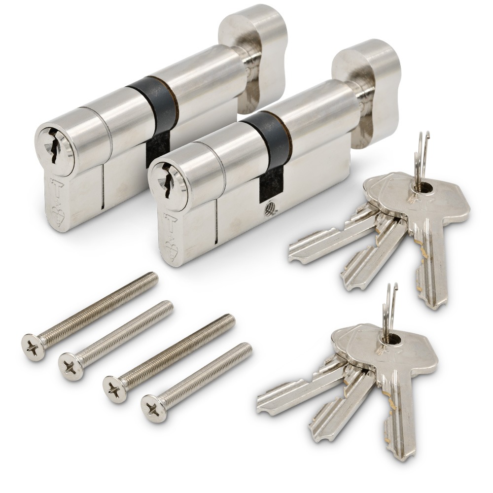 TSS Euro Key & Thumbturn Cylinders British Standard Kitemarked TS007 1* - Keyed Alike Pairs