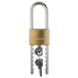 DEFENDER Adjustable Long Shackle Brass Padlock DFBP5/ADJ/LS