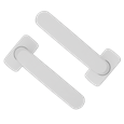 POLARIS Bifold Lever Handle 43mm & 50mm Screw Centres