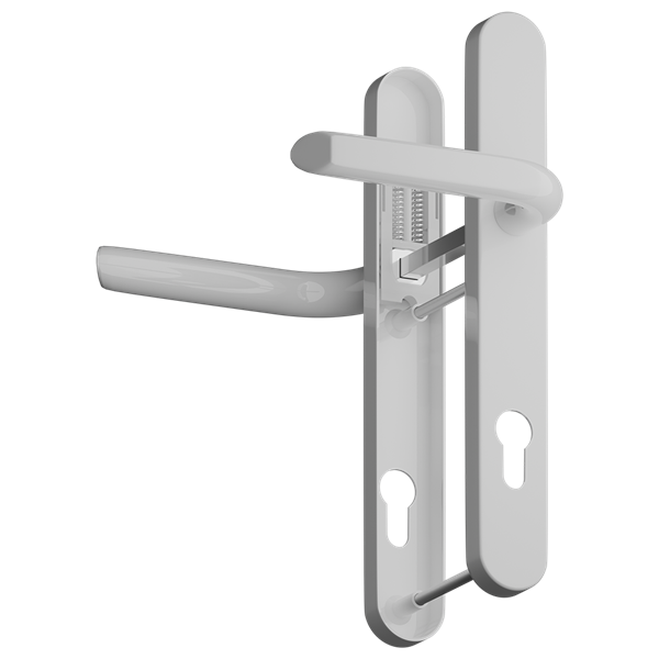 ASEC Evo Sprung Lever/Lever Multipoint Door Handles 92mm PZ 245mm Backplate 122mm Fixings