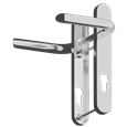 ASEC Evo Sprung Lever/Lever Multipoint Door Handles 92mm PZ 212mm Backplate 122mm Fixings