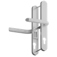 ASEC Evo Sprung Lever/Lever Multipoint Door Handles 70mm PZ 246mm Backplate 215mm Fixings