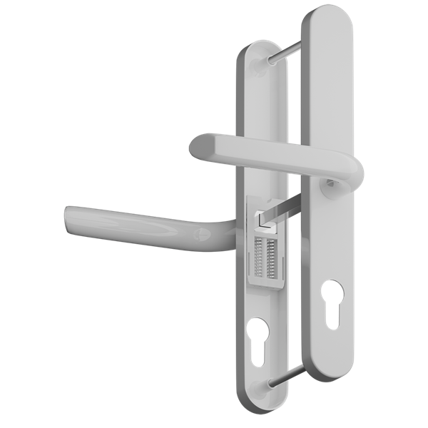 ASEC Evo Sprung Lever/Lever Multipoint Door Handles 70mm PZ 246mm Backplate 215mm Fixings