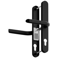ASEC Evo Sprung Lever/Lever Multipoint Door Handles 68mm PZ 246mm Backplate 215mm Fixings